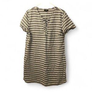 GAP Striped Midi Dress